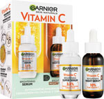 Garnier Skin Naturals Serum Duopack Vitamín C, rozjasňujúce denné supersérum s vitamínom C a rozjasňujúce nočné sérum s vitamínom C 30 ml + 30ml - Teta drogérie eshop