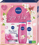 Nivea darčeková sada Joy of Life textilná maska, sprchový gél, telové mlieko - Teta drogérie eshop