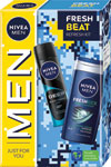 Nivea Men darčeková sada Fresh Beat antiperspirant, sprchový gél  - Teta drogérie eshop