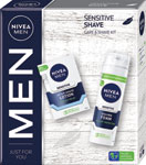 Nivea Men darčeková sada Sensitive Shave pena na holenie, voda po holení - Teta drogérie eshop