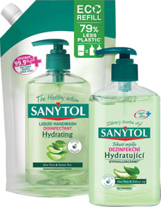Sanytol dezinfekčné mydlo hydratujúce 250 ml + 500 ml náhrada