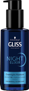 Gliss nočný elixír Overnight Moisture pre suché vlasy 100 ml