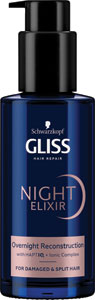 Gliss nočný elixír Overnight Reconstruction pre vlasy s rozštiepenými končekmi 100 ml