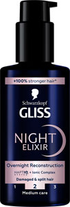 Gliss nočný elixír Overnight Reconstruction pre vlasy s rozštiepenými končekmi 100 ml