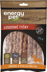 Energy Pet tyčinky penové lososové 75 g