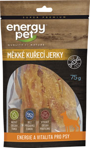 Energy Pet mäkké jerky celé kuracie 75 g