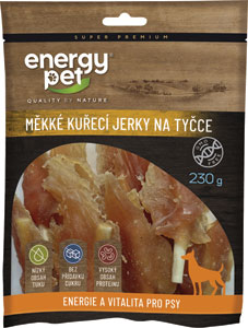 Energy Pet jerky na tyčke celé kuracie 230 g