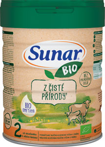Sunar BIO 2 pokračovacie dojčenské mlieko 700 g