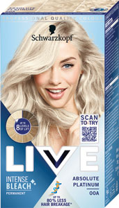 Live Intense Bleach Creme farba na vlasy 00A Absolútna platinová