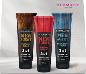 Dermacol Men darčeková sada Agent Mix sprchových gélov