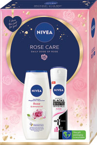 Nivea darčeková sada Rose Care sprchový gél, antiperspirant