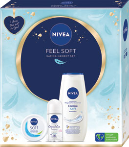 Nivea darčeková sada Feel Soft krém, antiperspirant, sprchový gél