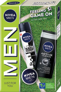 Nivea Men darčeková sada Feeling Game On krém, antiperspirant, sprchový gél 