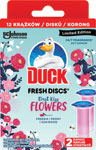 Duck Fresh Discs duo náplň First Kiss Flowers 2x36 ml - Bref tuhý WC blok Color Aktiv Flower 3 x 50 g | Teta drogérie eshop