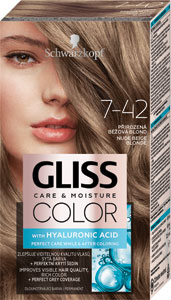 Gliss Color farba na vlasy 7-42 Prirodzená béžová blond 60 ml