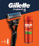 Gillette darčeková sada Holiaci strojček Fusion5 + 1 holiaca hlavica + Fusion gel Sensitive 75 ml - Teta drogérie eshop