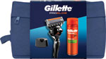 Gillette darčeková sada holiaci strojček Proglide + 1 holiaca hlavica + Series gél 200 ml + stojan + kozmetická taška - Teta drogérie eshop