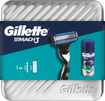 Gillette darčeková sada holiaci strojček Mach3 + 1 holiaca hlavica + Series gél 75 ml +  box - Teta drogérie eshop