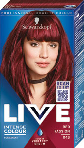 Live Intense Colour Creme farba na vlasy 043 Vášnivá červená