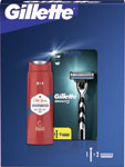 Gillette darčeková sada holiaci strojček Mach3 + 2 náhradné hlavice + Old Spice sprchový gél 250 ml  - Teta drogérie eshop