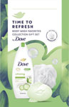 Dove darčeková sada Refreshing sprchovací gél 250 ml, tuhé mydlo 90 g, sprchovacia hubka - Teta drogérie eshop