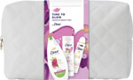 Dove darčeková sada Glowing sprchovací gél 225 ml, telové mlieko 250 ml, antiperspirant 150 ml, kozmetiská taška - Teta drogérie eshop