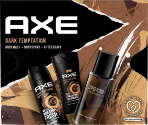 Axe darčeková sada Dark Temptation sprchovací gél 250 ml, dezodorant 150 ml, voda po holení 100 ml