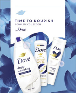 Dove darčeková sada Original 4 - sprchovací gél 250 ml, telové mlieko 250 ml, antiperspirant 150 ml