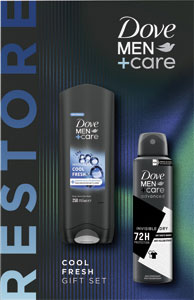 Dove darčeková sada Men+Care Cool Fresh sprchovací gél 250 ml, antiperspirant 150 ml