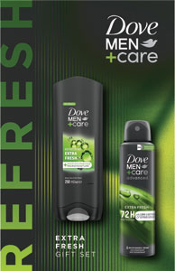 Dove darčeková sada Men+Care Extra Fresh sprchovací gél 250 ml, antiperspirant 150 ml