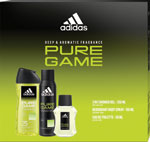 Adidas darčeková sada Pure Game sprchový gél 250 ml, deodorant body spray 150 ml, toaletná voda 50 ml - Teta drogérie eshop