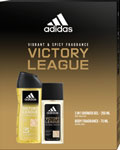Adidas darčeková sada Victory League sprchový gél 250 ml, body fragrance 75 ml - Teta drogérie eshop