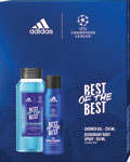 Adidas darčeková sada UEFA 9 sprchový gél 250 ml, deodorant body spray 150 ml - Teta drogérie eshop