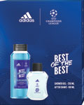 Adidas darčeková sada UEFA 9 sprchový gél 250 ml, voda po holení 100 ml - Teta drogérie eshop