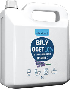 Allnature Biely ocot 10% s esenciálnym olejom levanduľa 5000 ml