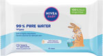 Nivea Baby čistiace obrúsky 99% Pure Water 57 ks - Teta drogérie eshop