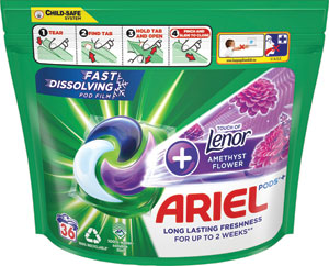 Ariel gélové tablety +Touch of Lenor Amethyst 36 PD