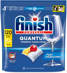 Finish Quantum All in 1 kapsuly do umývačky riadu Lemon Sparkle 120 ks - Teta drogérie eshop