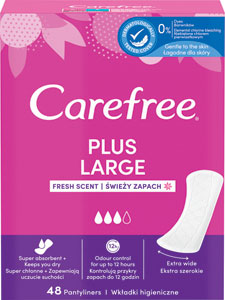 Carefree slipové vložky Plus Large 48 ks