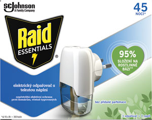 Raid Essentials elektrický odparovač s tekutou náplňou 1 ks + 27 ml