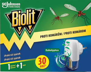 Biolit elektrický odparovač s tekutou náplňou eukalyptus 30 nocí 1+21 ml