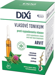 Dixi vlasové tonikum Arvit proti vypadávaniu vlasov 7 x 10 ml