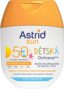 Astrid Sun detské mlieko na opalovanie OF 50 60 ml