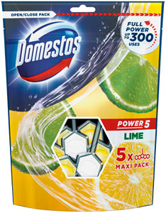 Domestos WC blok Power 5 Lime 5 ks