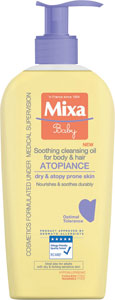 Mixa Baby upokojujúci čistiaci olej na telo a vlasy 250 ml