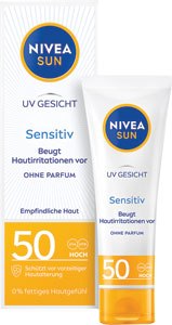 Nivea Sun pleťový krém na opaľ. Sensitive OF50 50 ml