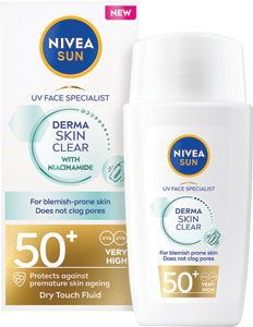 Nivea Sun pleťový krém Specialist Derma Skin Clear OF 50+ 40 ml