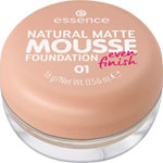 Essence penový make-up Natural Matte MOUSSE Foundation 01 - Teta drogérie eshop