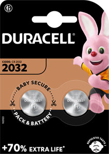 Duracell 2032 gombíkové batérie 2 ks