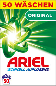 Ariel prášok Universal+ 3,25 kg / 50 PD